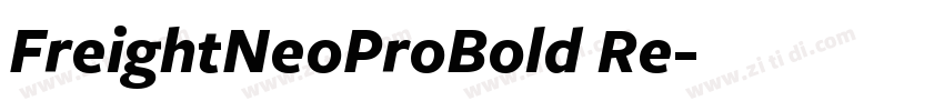 FreightNeoProBold Re字体转换